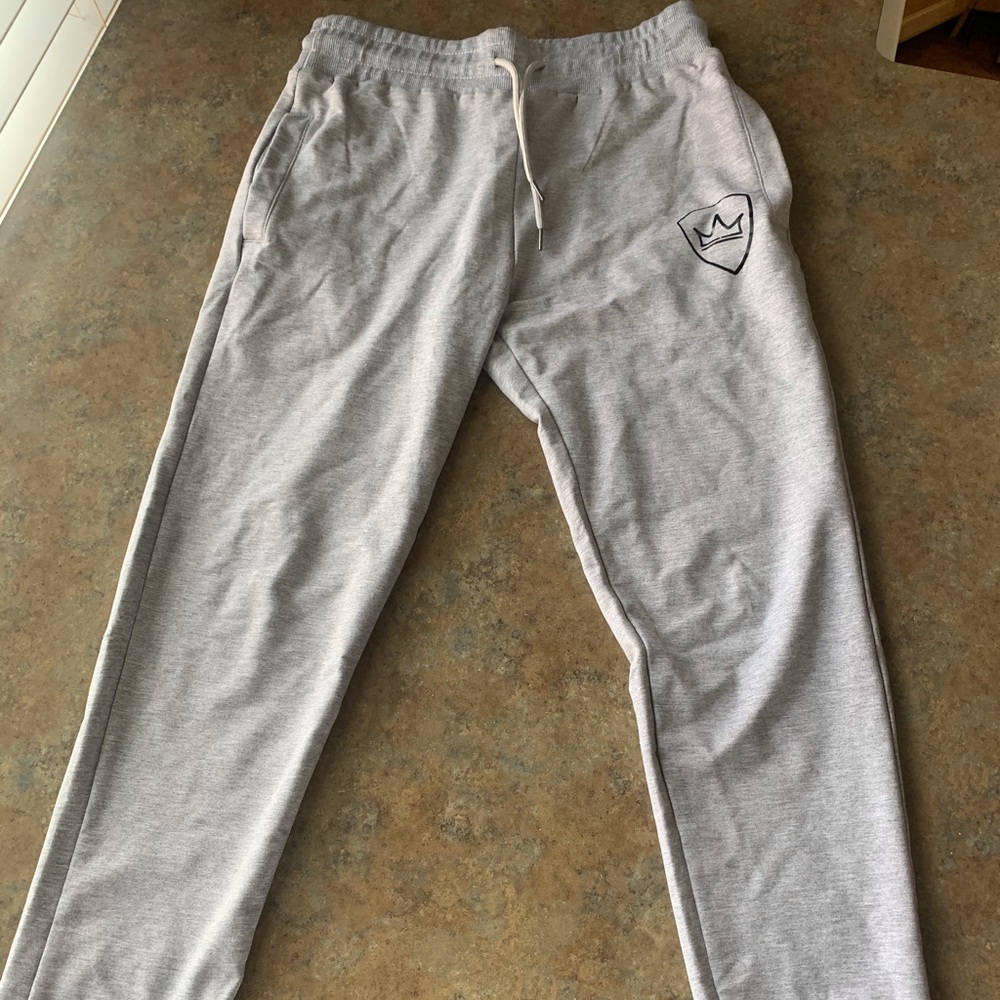 Gray sweatpants